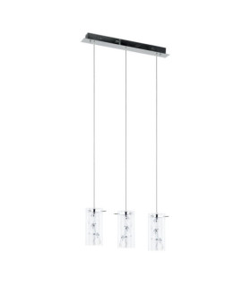 Shine Pendelleuchte Glas, Metalllegierung Chrom