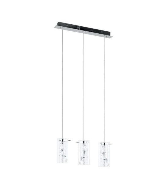 Shine Pendelleuchte Glas, Metalllegierung Chrom