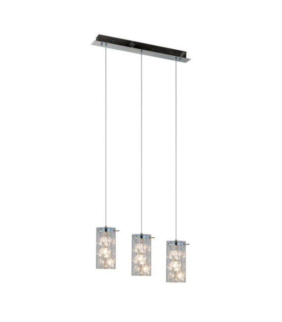 Shine pendant light Glass, metal alloy Chrome