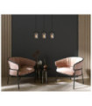 Suspension Kalula Verre,Acier Noir
