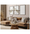 Canello Pendant Glass, Steel Honey Brass