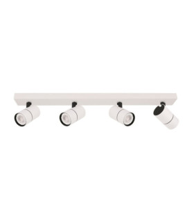 Barre de spots Laconi Blanc, Noir