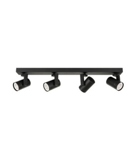 Barra de foco Spiela Acero, Aluminio Negro