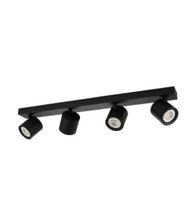 Karlota barra de foco Acero, Aluminio Negro