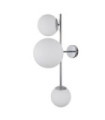 Applique murale Vailante Verre,acier,aluminium Chrome