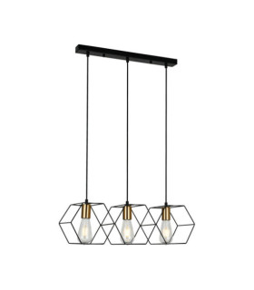 Suspension Aina Acier Noir