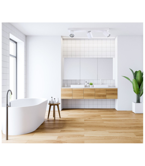 Barra de focos Senova Aluminio blanco arenado