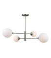 Evora Ceiling Light Glass, Steel Satin Nickel