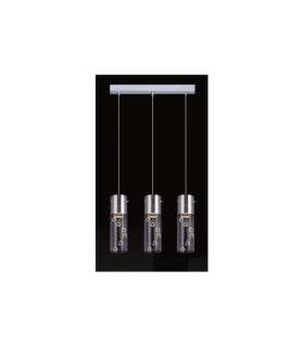 Cordell pendant light Glass, metal alloy Chrome
