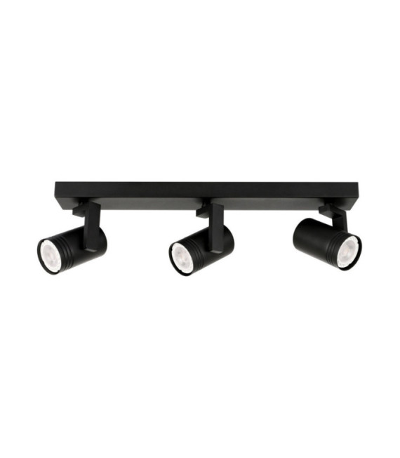 Barra de foco Spiela Acero, Aluminio Negro