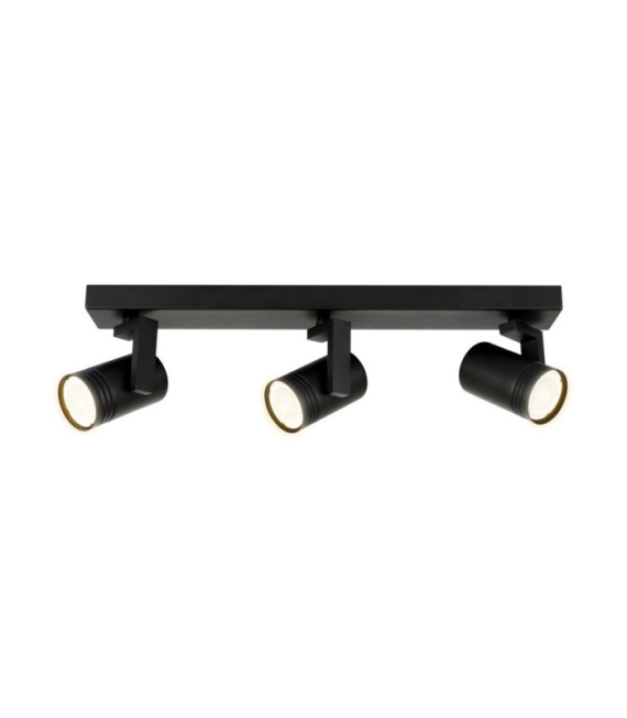 Barre de spots Spiela Acier,Aluminium Noir