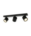 Barre de spots Karlota Acier,Aluminium Noir