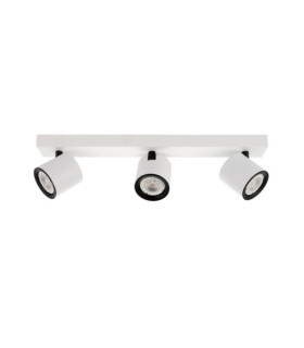 Karlota spotlight bar Steel, White Aluminum, Black