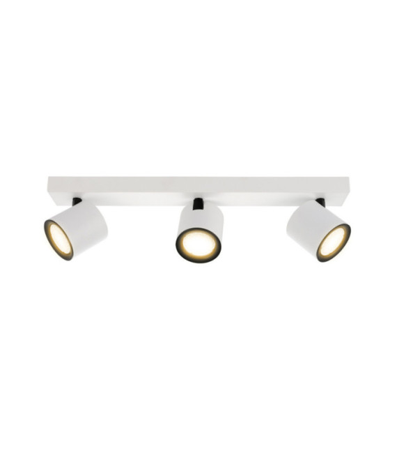 Barre de spots Karlota Acier,Aluminium Blanc, Noir