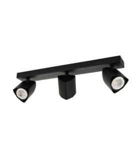 Merusa barra de foco Acero, Aluminio Negro