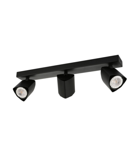 Merusa barra de foco Acero, Aluminio Negro