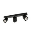 Barre de spots Merusa Acier,Aluminium Noir