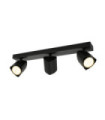 Barre de spots Merusa Acier,Aluminium Noir