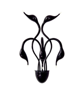 Applique murale Swan Alliage métallique Noir