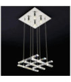 Diamond Pendant Glass, Chrome metal alloy
