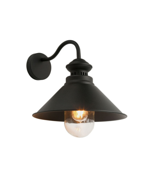 Manesto wall light Glass, Steel White, black, dark gray