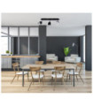 Calasa spotlight bar Steel Matt black, chrome ring