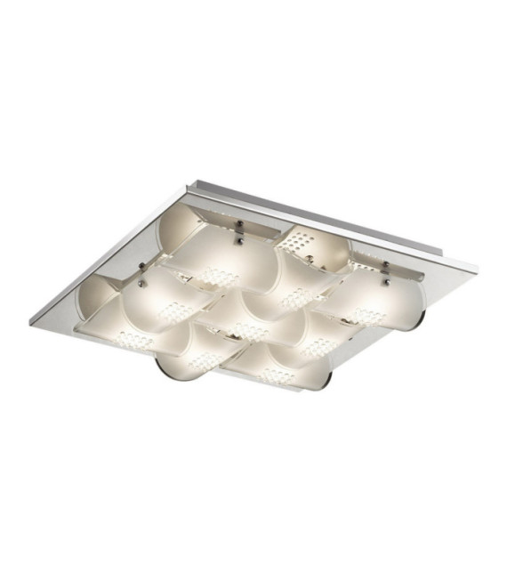 Lampada da soffitto Daze in lega di metallo cromato