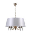 Suspension Solana Verre,cristal,acier,tissu Antique Bronze