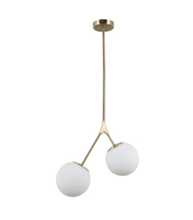 Caserta Pendelleuchte Glas, Stahl, Aluminium Antikbronze