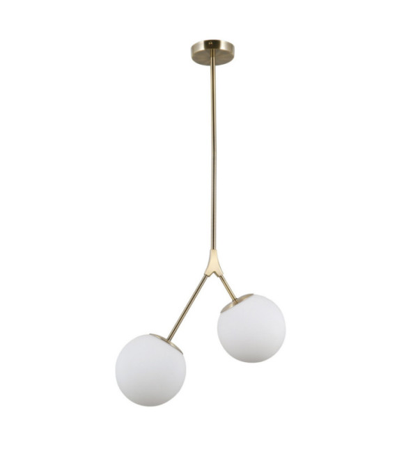 Caserta pendant light Glass, steel, aluminum Antique Bronze