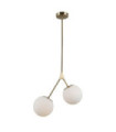 Caserta pendant light Glass, steel, aluminum Antique Bronze