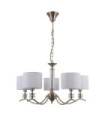 Suspension Ferlena Verre,Acier,Tissu Antique Bronze