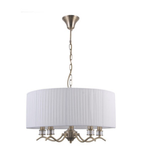 Ferlena Pendant Lamp Glass, Steel, Antique Bronze Fabric