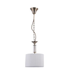 Ferlena Pendant Lamp Glass, Steel, Antique Bronze Fabric