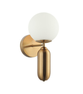 Applique murale Aldeva Verre,Acier Antique Bronze