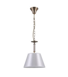 Solana Pendelleuchte Glas, Stahl, Stoff in Antikbronze
