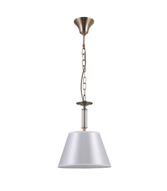 Solana Pendelleuchte Glas, Stahl, Stoff in Antikbronze