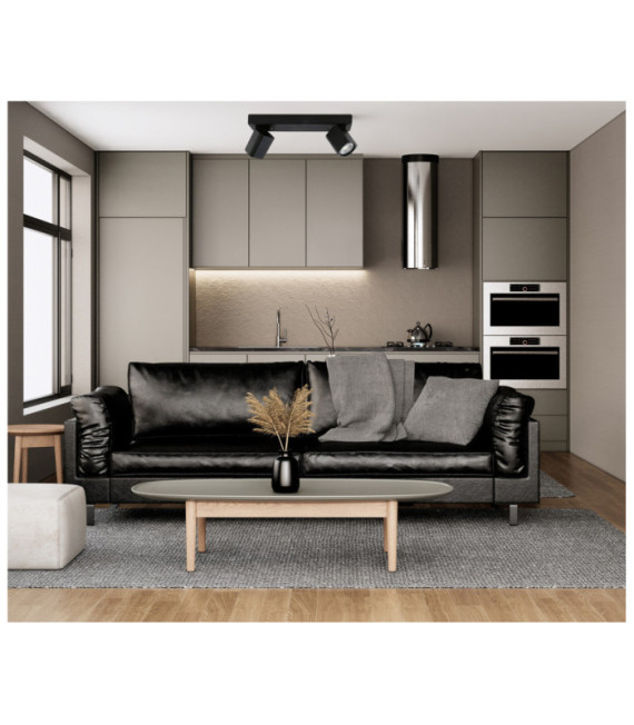 Senova Spot Aluminum Sandblasted Black