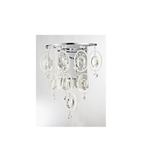 Estella aplique Vidrio, cristal, aleación de metal Cromo