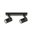 Spot Spiela Acier,Aluminium Noir