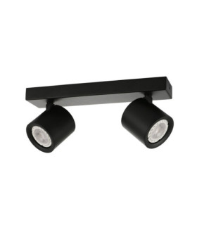 Faretto Karlota Acciaio, Alluminio Nero