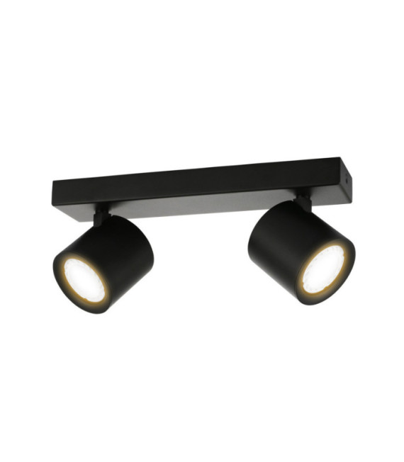 Karlota spotlight Steel, Aluminum Black