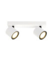 Karlota Spotlight Steel, White Aluminum, Black