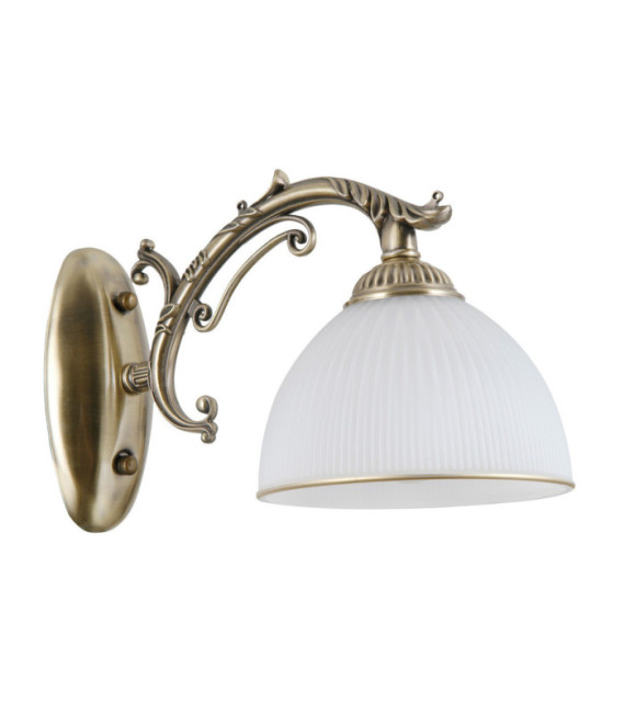 Feneza wall light Glass, steel, aluminum Antique Bronze