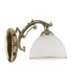 Feneza wall light Glass, steel, aluminum Antique Bronze