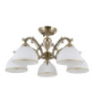 Feneza Ceiling Light Glass, Steel, Aluminum Antique Bronze