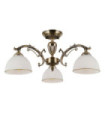 Feneza Ceiling Light Glass, Steel, Aluminum Antique Bronze