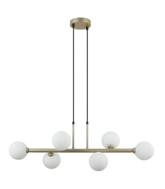 Olbia Pendant Lamp Glass, Steel Gold
