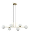 Olbia Pendant Lamp Glass, Steel Gold