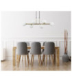 Olbia Pendant Lamp Glass, Steel Gold